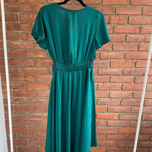 Petal & Pup Amanda Hi Lo Tie Front Dress - Picture 3 of 6